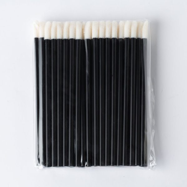 POPU - Disposable Lip Brush - 50pcs - Black